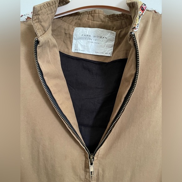 Zara Boho Tribal Beaded Fringe Shirt /Jacket - Picture 9 of 16